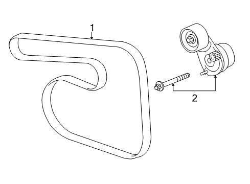 2018 Chevy Sonic Belts & Pulleys, Maintenance Diagram 2 - Thumbnail