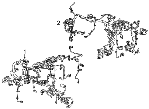 2023 GMC Acadia Electrical Components Diagram 1 - Thumbnail