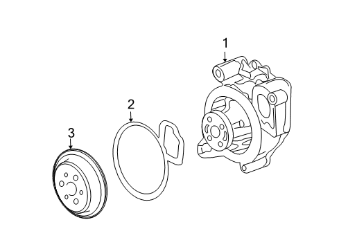 2007 Chevy Malibu Cooling System, Radiator, Water Pump, Cooling Fan Diagram 1 - Thumbnail