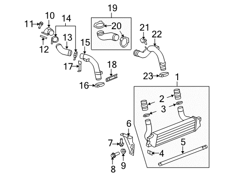 2008 Pontiac Solstice Sensor Assembly, Heated Oxygen (Position 2) Diagram for 12616506