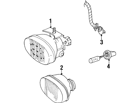 1997 Saturn SC1 Fog Lamps Diagram