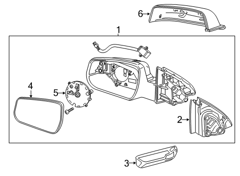 2014 Chevy Malibu Outside Mirrors Diagram