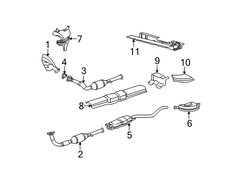 2002 Saturn L100 Exhaust Manifold Diagram