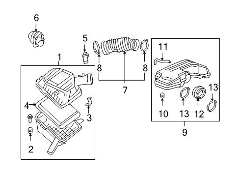 2009 GMC Canyon Filters Diagram 1 - Thumbnail