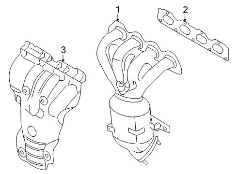 2009 Chevy Aveo5 Exhaust Manifold Diagram