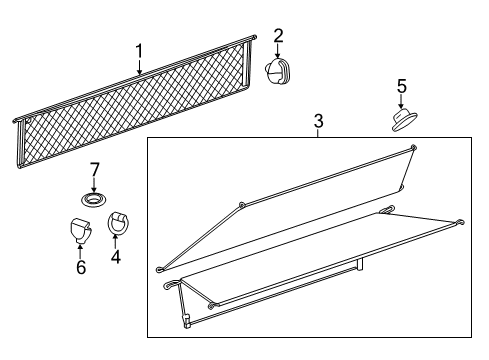 2014 Chevy Corvette Interior Trim - Rear Body Diagram 1 - Thumbnail