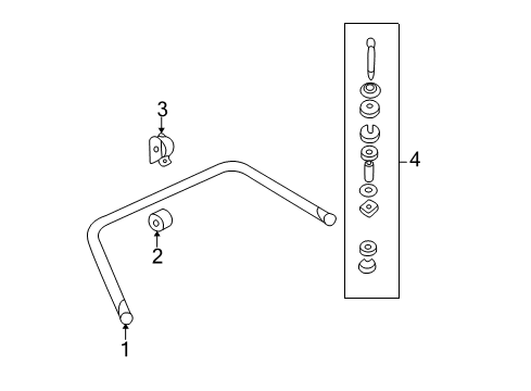 2001 Buick Park Avenue Rear Suspension, Control Arm Diagram 3 - Thumbnail