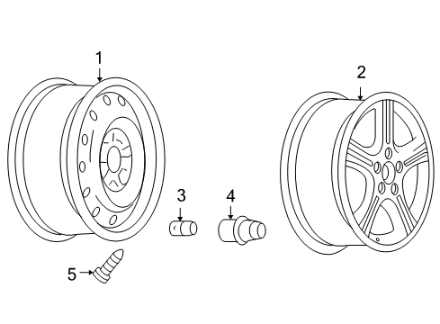 2005 Chevy Uplander Wheels Diagram