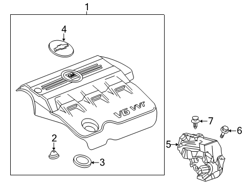 2014 Chevy Equinox Engine Appearance Cover Diagram 2 - Thumbnail