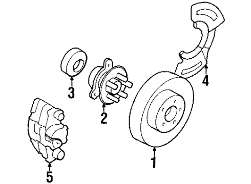 1989 Oldsmobile Toronado Front Brakes Diagram