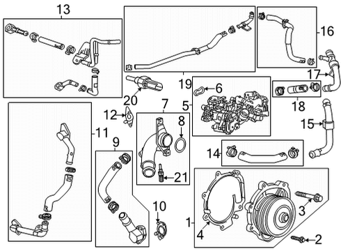 2021 GMC Yukon Water Pump Diagram 1 - Thumbnail