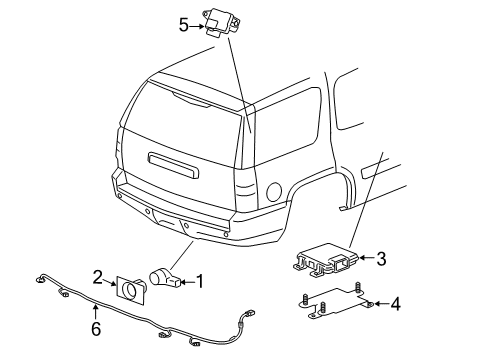 2010 Cadillac Escalade ESV Electrical Components Diagram 2 - Thumbnail