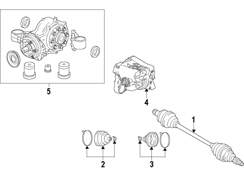 2010 Buick LaCrosse Rear Axle Shafts & Joints, Differential, Drive Axles, Propeller Shaft Diagram