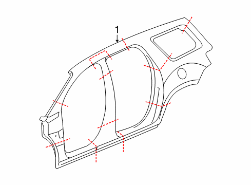 2010 GMC Acadia Uniside Diagram