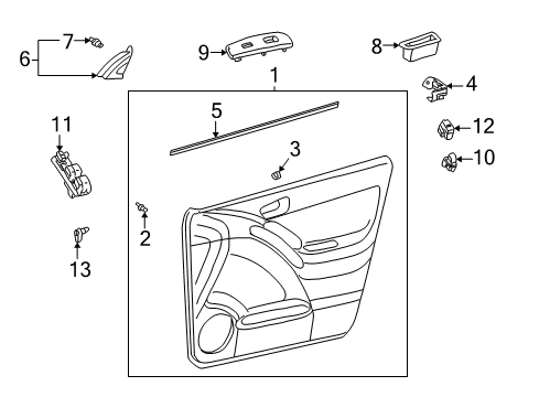 2004 Pontiac Vibe Switches Diagram 1 - Thumbnail