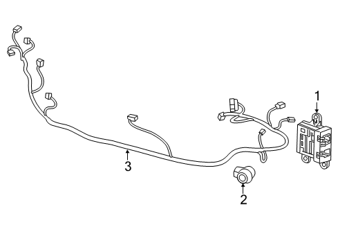 2019 Buick Cascada Parking Aid Diagram 1 - Thumbnail