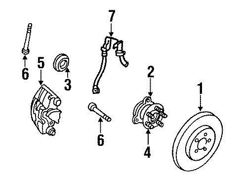 1992 Buick Skylark Front Brakes Diagram