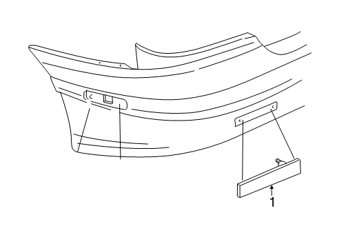 1995 Pontiac Sunfire Rear Reflector Diagram