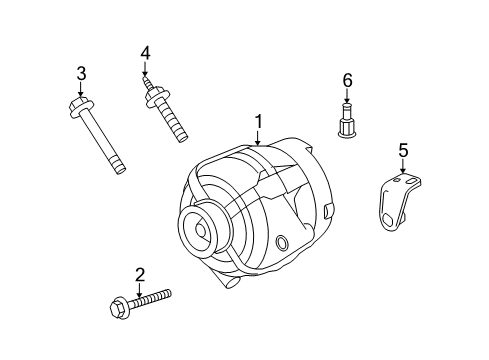 2007 Chevy Monte Carlo Alternator Diagram 1 - Thumbnail