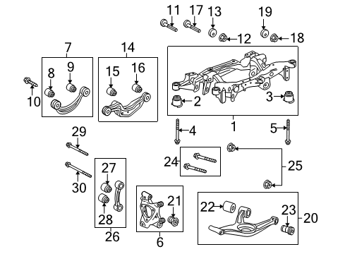 2013 Buick LaCrosse Bolt/Screw Diagram for 11610970