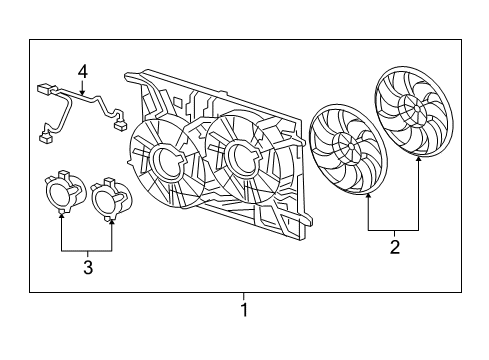 2007 Saturn Outlook Cooling System, Radiator, Water Pump, Cooling Fan Diagram 2 - Thumbnail