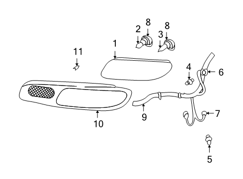 2003 Oldsmobile Bravada Headlamps, Electrical Diagram