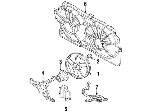 1999 Oldsmobile Intrigue Cooling System, Radiator, Water Pump, Cooling Fan Diagram 4 - Thumbnail