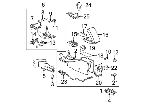 2010 Chevy Malibu Indicator Assembly, Automatic Transmission Control 4, Speed Diagram for 15946033