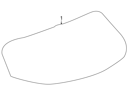 2024 Chevy Trax Glass - Lift Gate Diagram