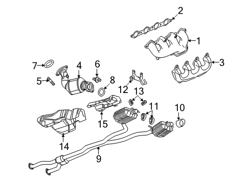 2009 Cadillac CTS Insulator, Exhaust Tail Pipe Hanger Diagram for 25773925