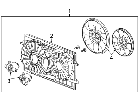 2009 Chevy Malibu Cooling System, Radiator, Water Pump, Cooling Fan Diagram 5 - Thumbnail