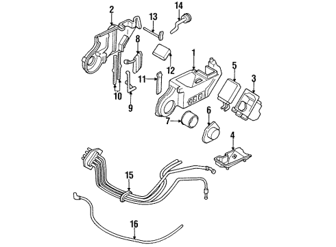 1992 Pontiac Trans Sport Heater Core & Control Valve Diagram 1 - Thumbnail