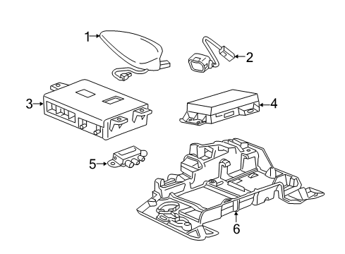 2022 Chevy Camaro Communication System Components Diagram