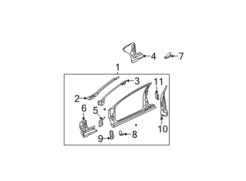 2001 Pontiac Grand Am Uniside Diagram 1 - Thumbnail