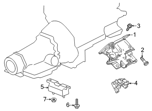 2022 Chevy Express 3500 Engine & Trans Mounting Diagram 3 - Thumbnail