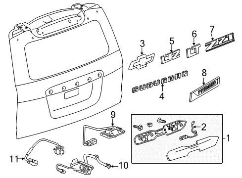 2015 Chevy Suburban Parking Aid Diagram 4 - Thumbnail