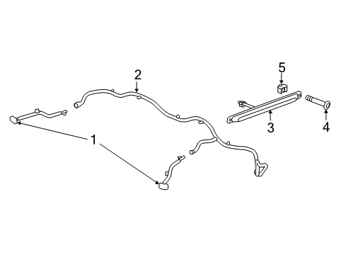 2015 GMC Sierra 2500 HD Lamp Assembly, Rear Ident Diagram for 84933950