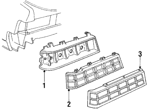 1984 Pontiac Parisienne Tail Lamps Diagram