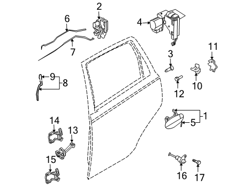 2011 Chevy Aveo5 Rear Door Diagram 4 - Thumbnail