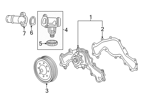 2018 Cadillac CT6 Cooling System, Radiator, Water Pump, Cooling Fan Diagram 2 - Thumbnail