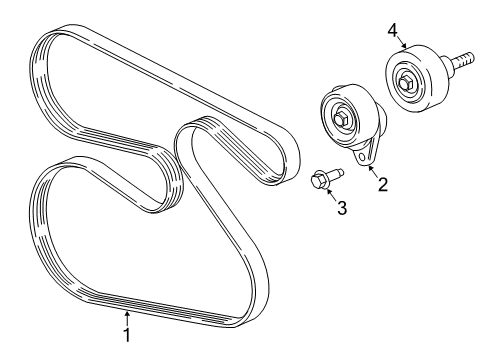 2017 Buick LaCrosse Belts & Pulleys Diagram