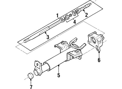 1999 Cadillac Catera Steering Column, Steering Wheel & Trim Diagram 1 - Thumbnail