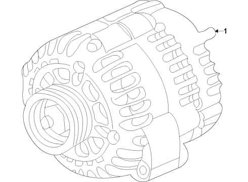 2021 GMC Savana 3500 Alternator Diagram 1 - Thumbnail