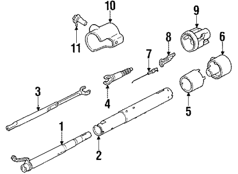 1985 Chevy Citation II Ignition Lock, Electrical Diagram 2 - Thumbnail