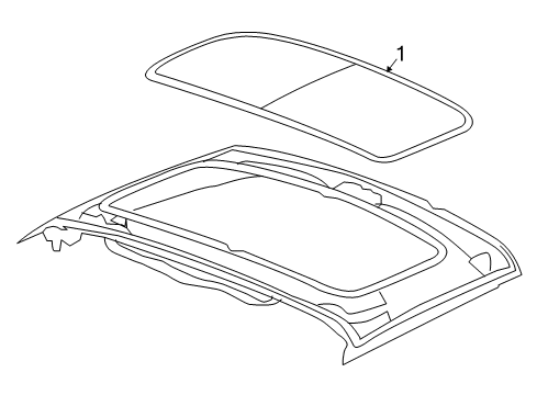 2009 Pontiac Solstice Interior Trim - Removable Top Diagram