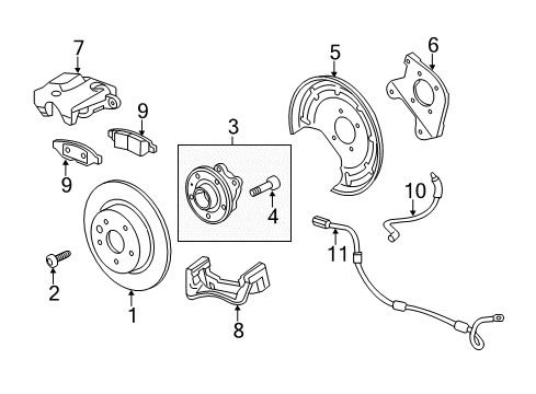 2020 Buick Encore Brake Components, Brakes Diagram 3 - Thumbnail