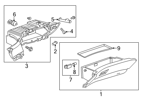 2016 Chevy Malibu Limited Glove Box Diagram