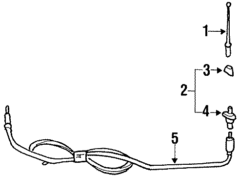 1996 Chevy Monte Carlo Antenna & Radio Diagram