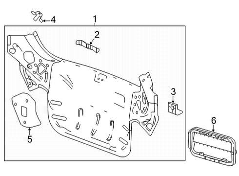 2022 Chevy Bolt EUV Rear Body Diagram