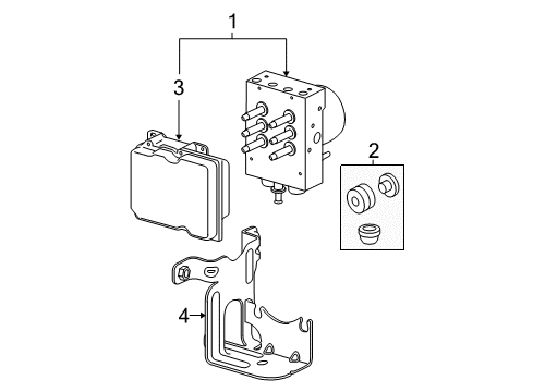 2008 Chevy Silverado 1500 ABS Components, Electrical Diagram